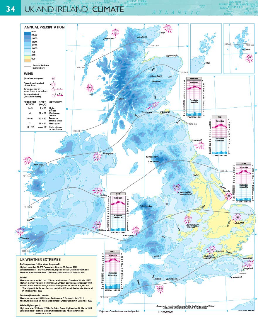 Philip's Modern School Atlas 100th Edition (Hardback) - Image 3