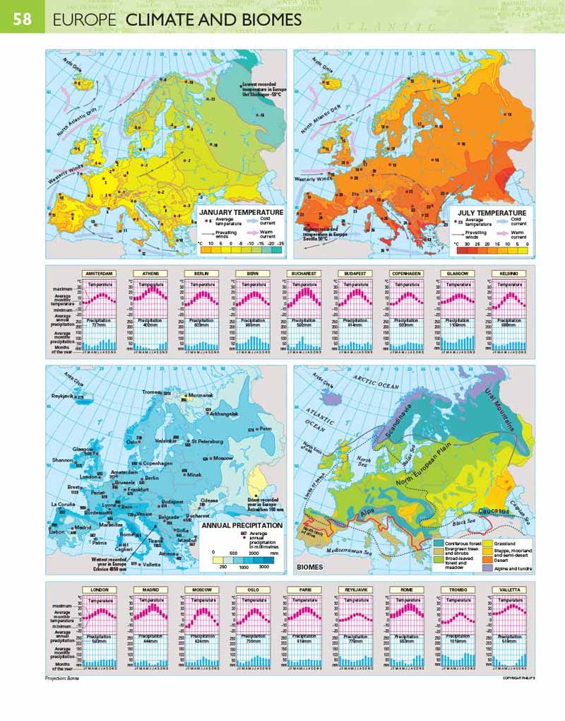 Philip's Modern School Atlas 100th Edition (Hardback) - Image 2