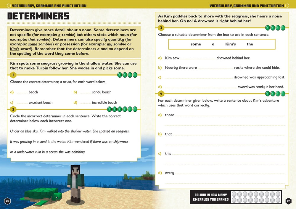 Minecraft English Ages 8-9 : Official Workbook - Image 3