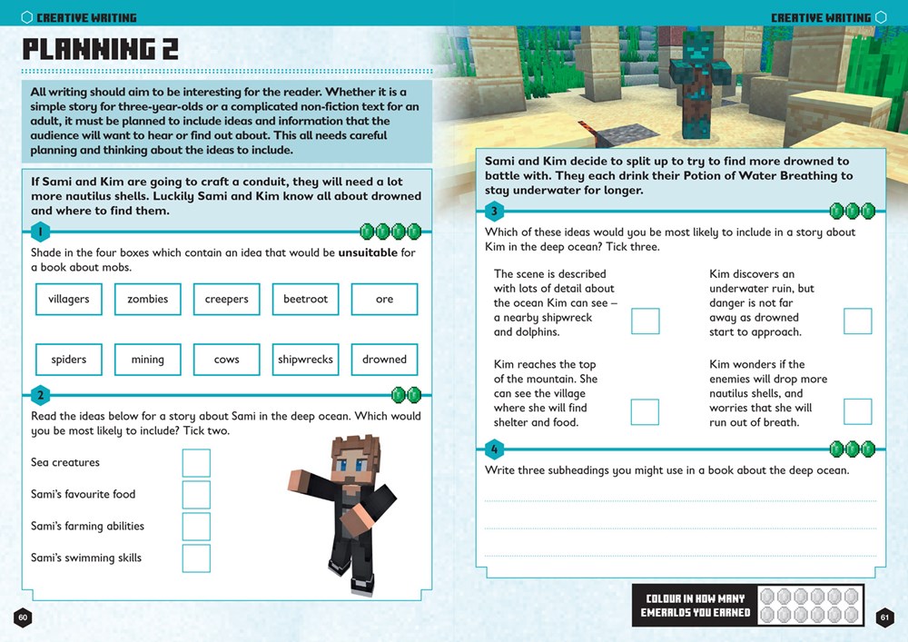 Minecraft English Ages 8-9 : Official Workbook - Image 4